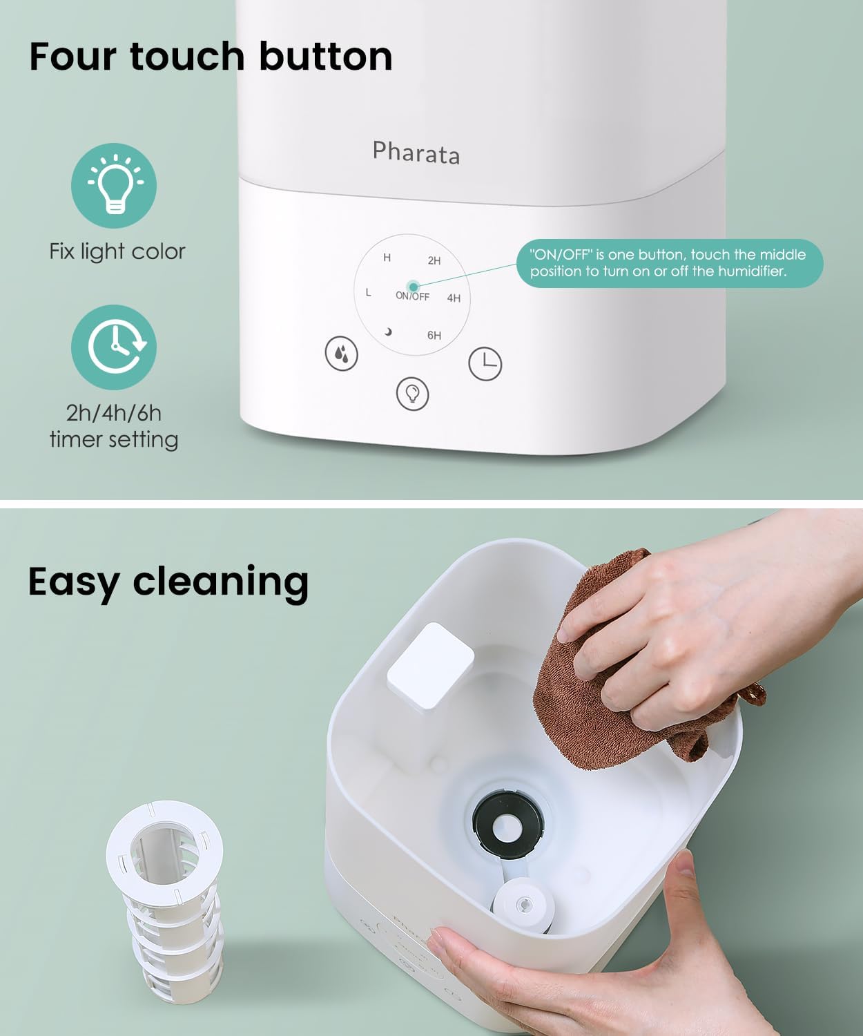 Pharata 3.5L Top Fill Humidifier - Image 3